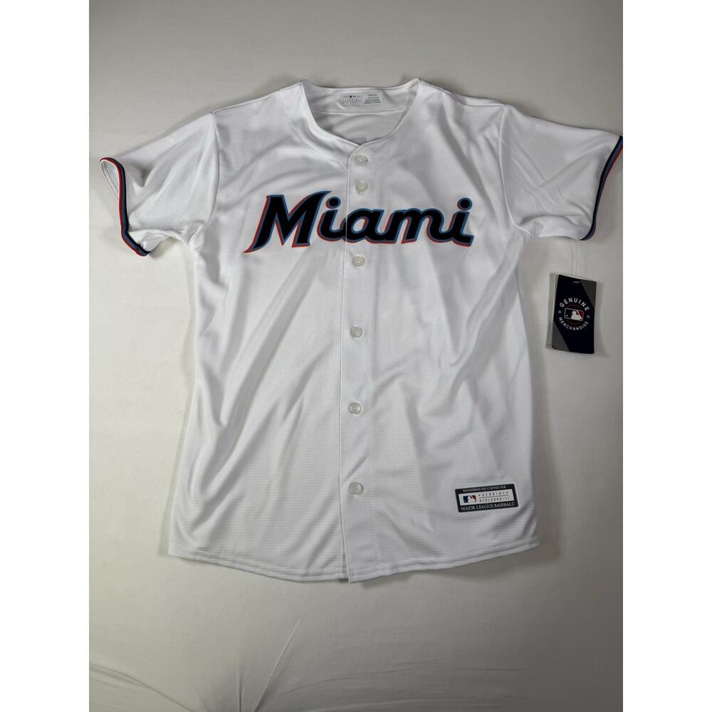 Miami Marlins MLB Baseball Nike Premier Jersey Youth Large L 14-16 Gurriel